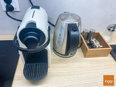 Zestaw do parzenia kawy i herbaty w obiekcie Apartament Ingoo Wrocław