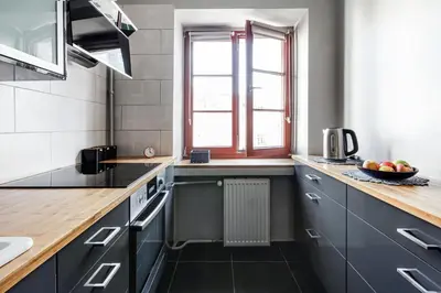 Kuchnia lub aneks kuchenny w obiekcie Klimatyczny apartament dla dwojga w sercu Starówki