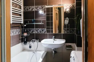 Łazienka w obiekcie Klimatyczny apartament dla dwojga w sercu Starówki