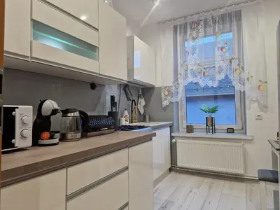 Kuchnia lub aneks kuchenny w obiekcie Apartament Przy Rynku