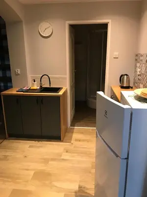 Kuchnia lub aneks kuchenny w obiekcie Zaciszny Apartament w Zdroju