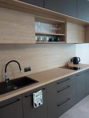 Kuchnia lub aneks kuchenny w obiekcie Apartamenty Woda i Las