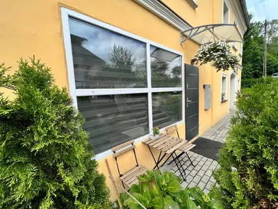 Ogród w obiekcie Apartament Słoneczne Okno