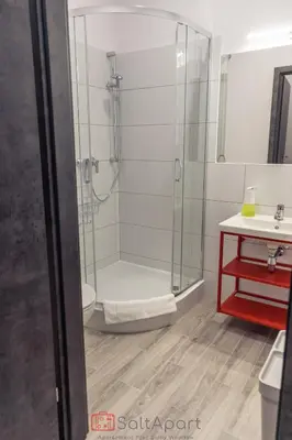 Łazienka w obiekcie SaltApart Apartament Plac Solny Wrocław
