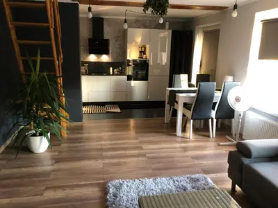 Kuchnia lub aneks kuchenny w obiekcie Apartament Moniuszki