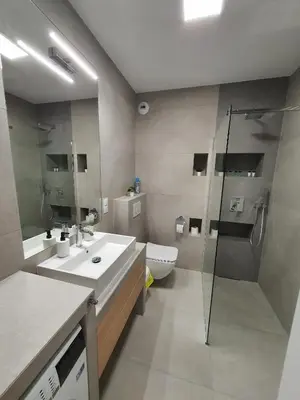 Łazienka w obiekcie Apartament De Lux Apart 45 Grabiszyńska