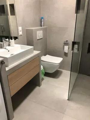 Łazienka w obiekcie Apartament De Lux Apart 45 Grabiszyńska