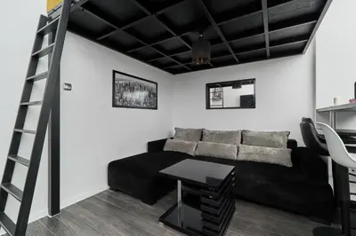 Część wypoczynkowa w obiekcie Apartments Wrocław Ruska by Noclegi Renters