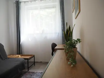 Część wypoczynkowa w obiekcie Adobe Apartment - przytulny i free parking
