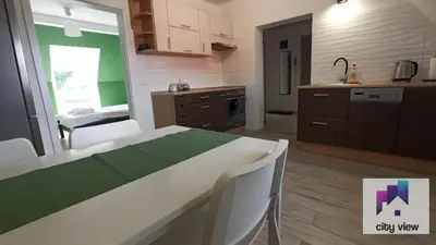 Kuchnia lub aneks kuchenny w obiekcie CITY VIEW Kanonierska - przy parku blisko centrum