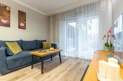Część wypoczynkowa w obiekcie WrocApartments CityCenter - Parking Free