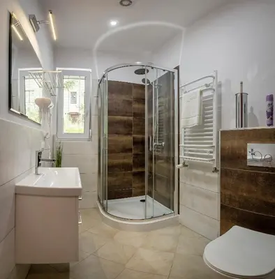 Łazienka w obiekcie Apartamenty Mozaika - centrum Zdroju