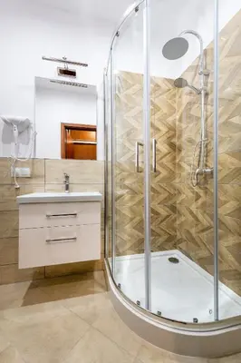 Łazienka w obiekcie Apartamenty Mozaika - centrum Zdroju