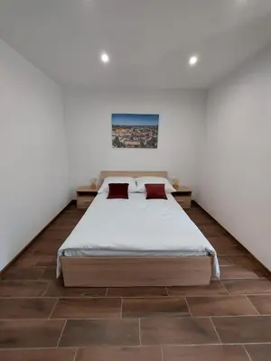 Łóżko lub łóżka w pokoju w obiekcie Apartament Residence Nysa