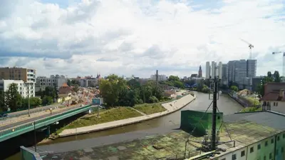 Widok na miasto Wrocław z tego apartamentu