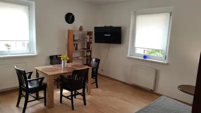 Telewizja i/lub zestaw kina domowego w obiekcie Apartament przy Wrocławskim Stadionie