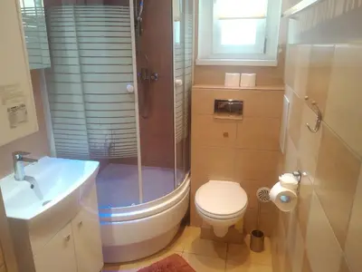 Łazienka w obiekcie Apartament przy Wrocławskim Stadionie