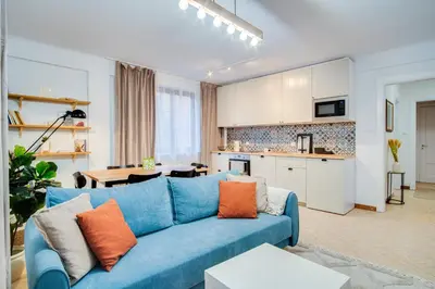 Kuchnia lub aneks kuchenny w obiekcie Modern Italia Apart - 100m Main Square - parking and lift