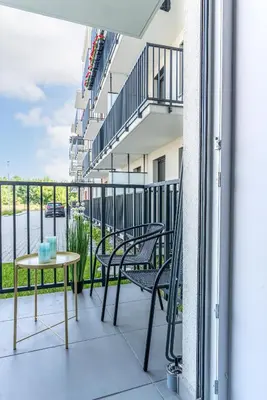 Balkon lub taras w obiekcie Apartament Uroczy