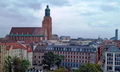 Widok na miasto Wrocław z tego hotelu