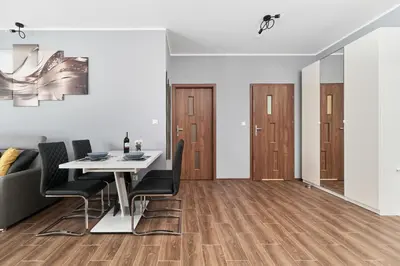 Część wypoczynkowa w obiekcie Apartments Wrocław Jana Pawła II with FREE PARKING Wrocław by Noclegi Renters
