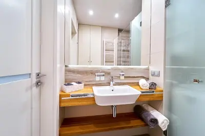 Łazienka w obiekcie Apartament 26 Willa Ogrodowa