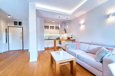 Kuchnia lub aneks kuchenny w obiekcie Apartament 26 Willa Ogrodowa