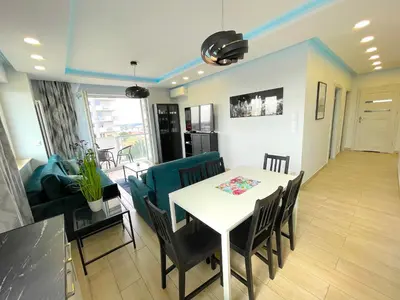 Część wypoczynkowa w obiekcie Apartament z tarasem i widokiem na Odrę