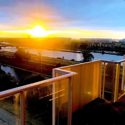 Apartament z tarasem i widokiem na Odrę
