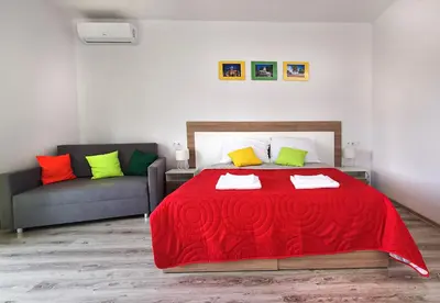 Łóżko lub łóżka w pokoju w obiekcie Pensjonat Na Każdą Porę