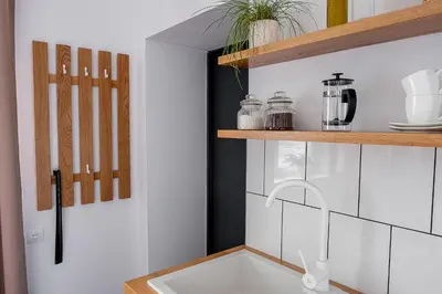 Kuchnia lub aneks kuchenny w obiekcie Apartament AUGUSTYN