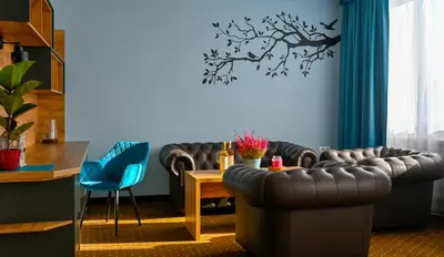 Część wypoczynkowa w obiekcie ApartHotel Legnica - apartamenty z aneksem kuchennym