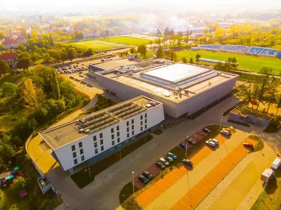 Budynek, w którym mieści się hotel
