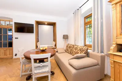 Część wypoczynkowa w obiekcie Apartamenty Stara Apteka