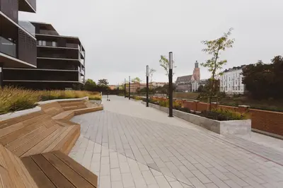 Budynek, w którym mieści się apartament