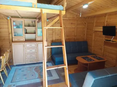 Telewizja i/lub zestaw kina domowego w obiekcie Apartament 59 , ranczoturystyka Bielawa Sudety
