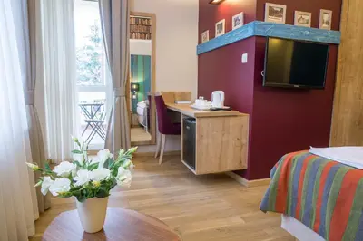 Telewizja i/lub zestaw kina domowego w obiekcie Willa Sudety