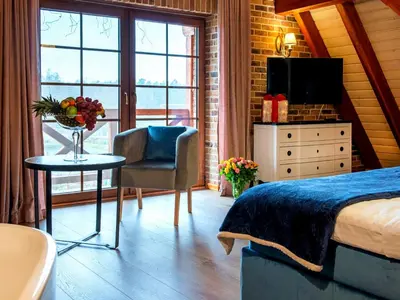 Telewizja i/lub zestaw kina domowego w obiekcie Helenówka AGRO & SPA