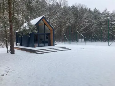 Obiekt Domek Quatro Brzezinki zimą