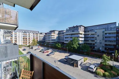 Budynek, w którym mieści się apartament