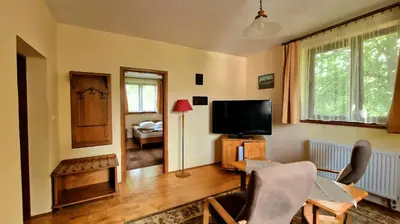 Telewizja i/lub zestaw kina domowego w obiekcie Pensjonat Bliss