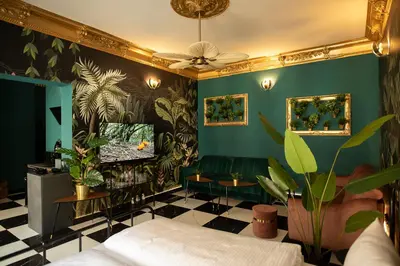 Łóżko lub łóżka w pokoju w obiekcie Jungle Apartments