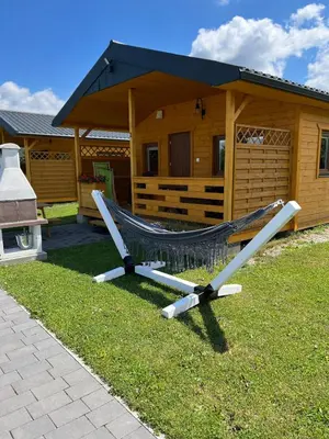 Ogród w obiekcie Domki u Iwony#sauna#balia