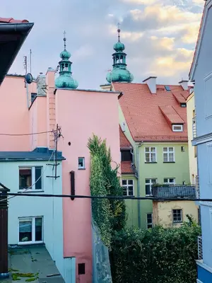 Budynek, w którym mieści się apartament