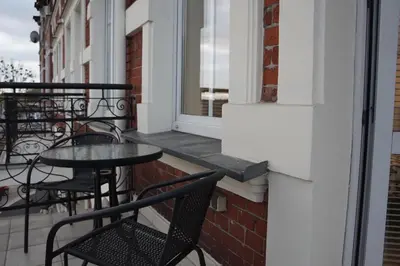 Balkon lub taras w obiekcie Apartament Gliwice Centrum Witkiewicza II