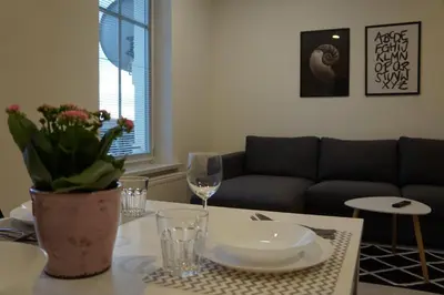 Część wypoczynkowa w obiekcie Apartament Gliwice Centrum Witkiewicza II