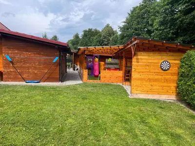 Ogród w obiekcie Apartament Hortensjowy Zakątek
