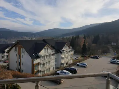 Widok na góry z tego apartamentu