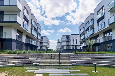 Budynek, w którym mieści się apartament