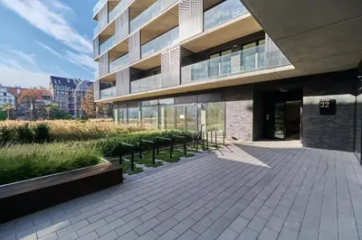 Budynek, w którym mieści się apartament